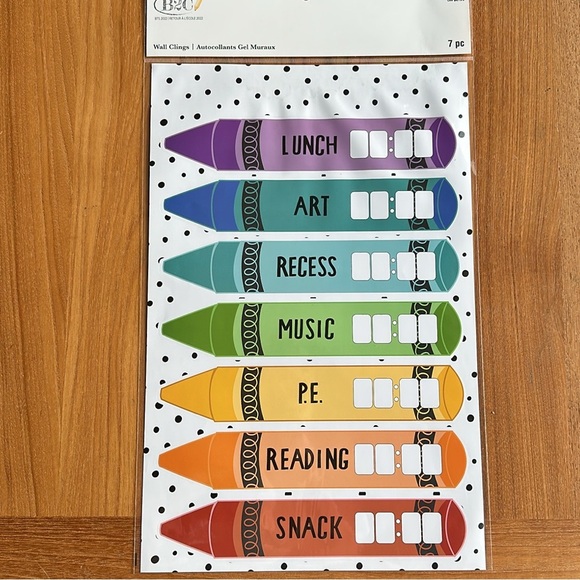 B2C Your Classroom Schedule Bulletin Board 17” x 11.4” - Picture 2 of 2